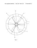 SUB SEA CENTRAL AXIS TURBINE WITH REARWARDLY RAKED BLADES diagram and image