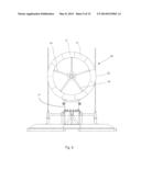 SUB SEA CENTRAL AXIS TURBINE WITH REARWARDLY RAKED BLADES diagram and image