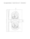 SUB SEA CENTRAL AXIS TURBINE WITH REARWARDLY RAKED BLADES diagram and image