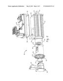 METHOD FOR PROVIDING SERVO MOTOR REAR BEARING SUPPORT, SPACE FOR INTERNAL     ELECTRONIC PACKAGING AND IP SEALING BETWEEN MOTOR AND EXTERNALLY ATTACHED     DEVICES diagram and image