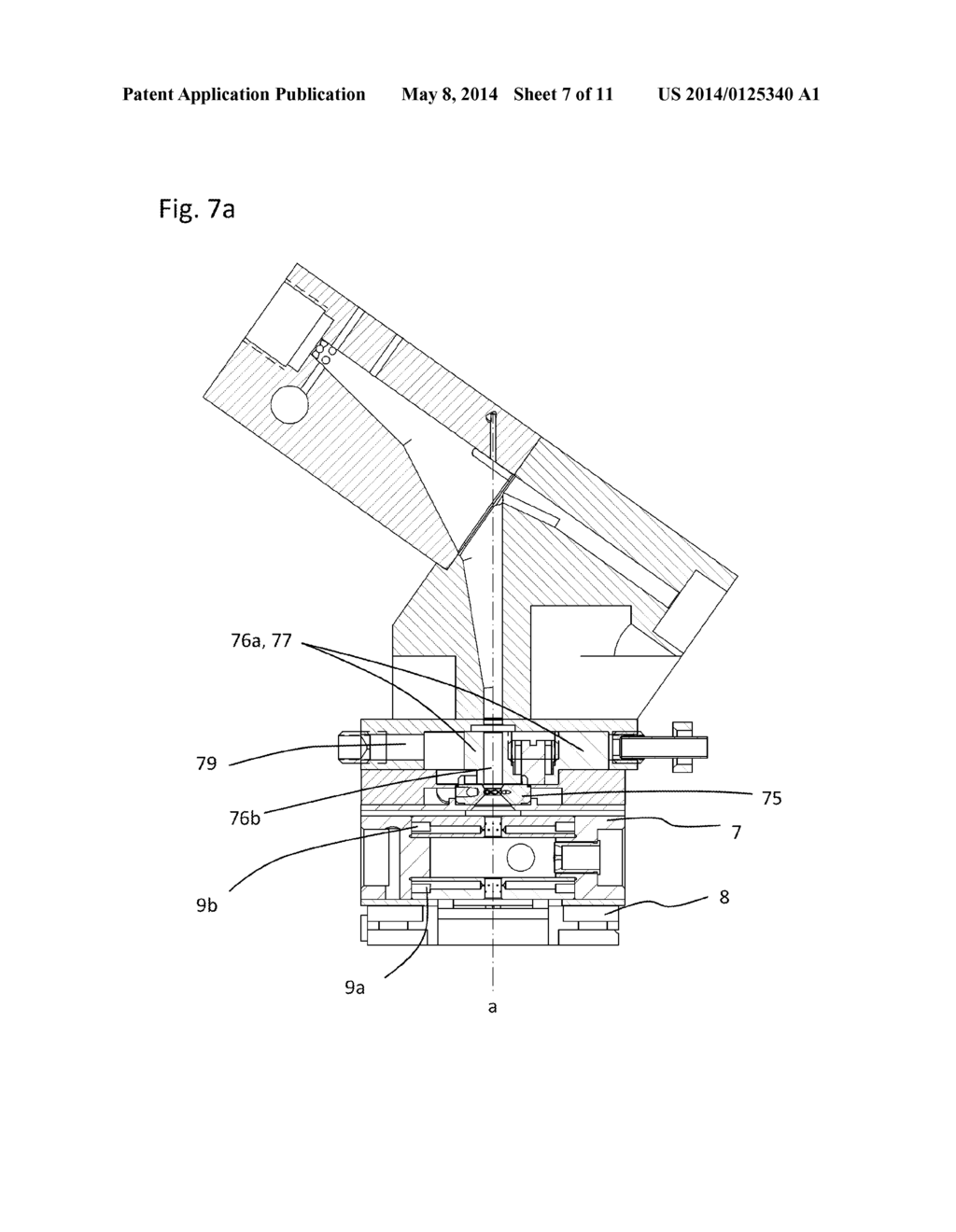 NMR-MAS probe head with integrated transport conduit for an MAS rotor - diagram, schematic, and image 08