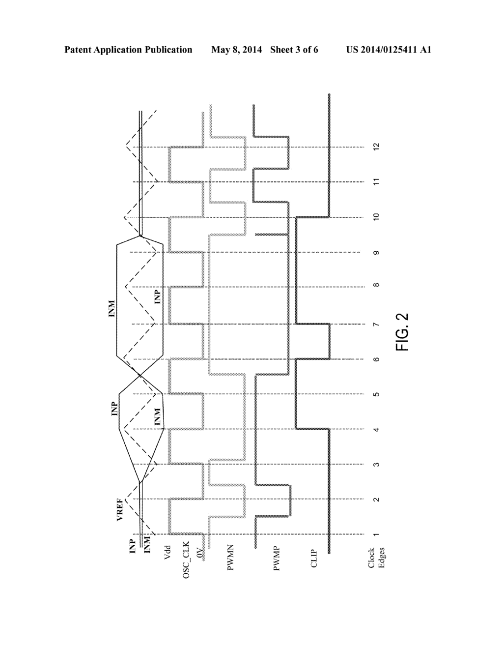 METHOD AND APPARATUS FOR FILTER-LESS ANALOG INPUT CLASS D AUDIO AMPLIFIER     CLIPPING - diagram, schematic, and image 04