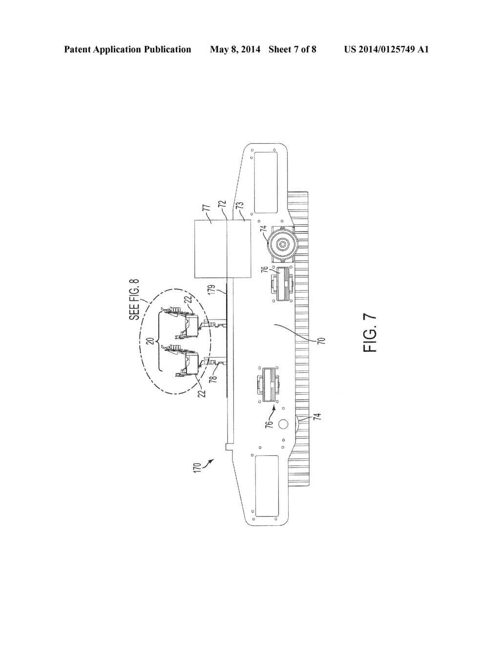 MAINTENANCE CART FOR MOVEABLE FLATBED MEDIA MARKING SYSTEM - diagram, schematic, and image 08