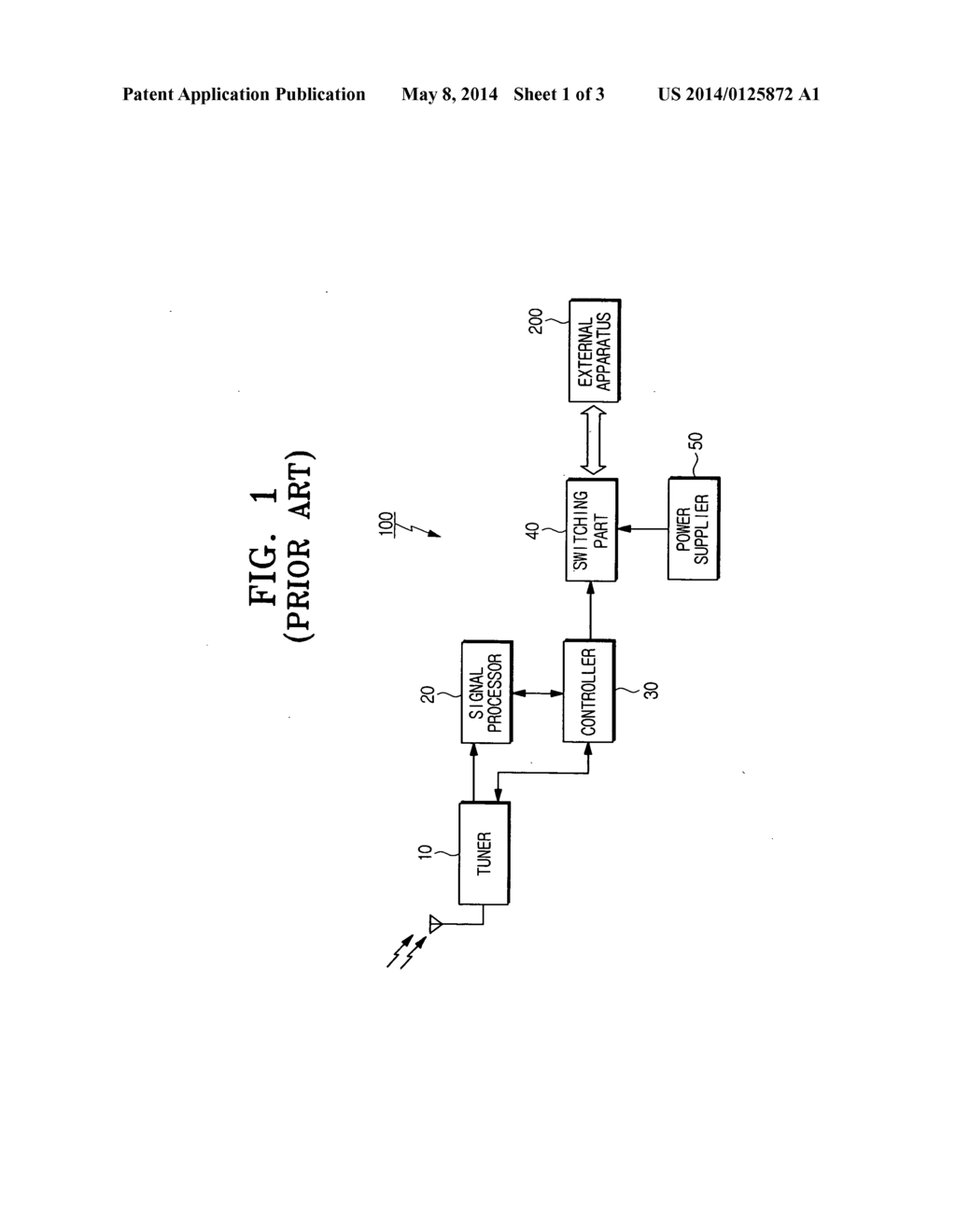 BROADCAST RECEIVING APPARATUS TO MINIMIZE STANDBY POWER AND METHOD THEREOF - diagram, schematic, and image 02