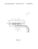 TOUCH-SENSING DEVICE AND TOUCH-SENSING DISPLAY THEREWITH diagram and image