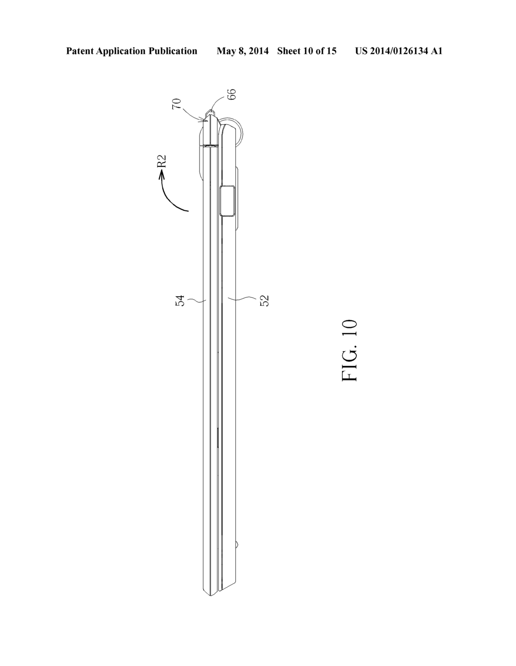 PORTABLE ELECTRONIC DEVICE WITH HINGE STRUCTURE - diagram, schematic, and image 11