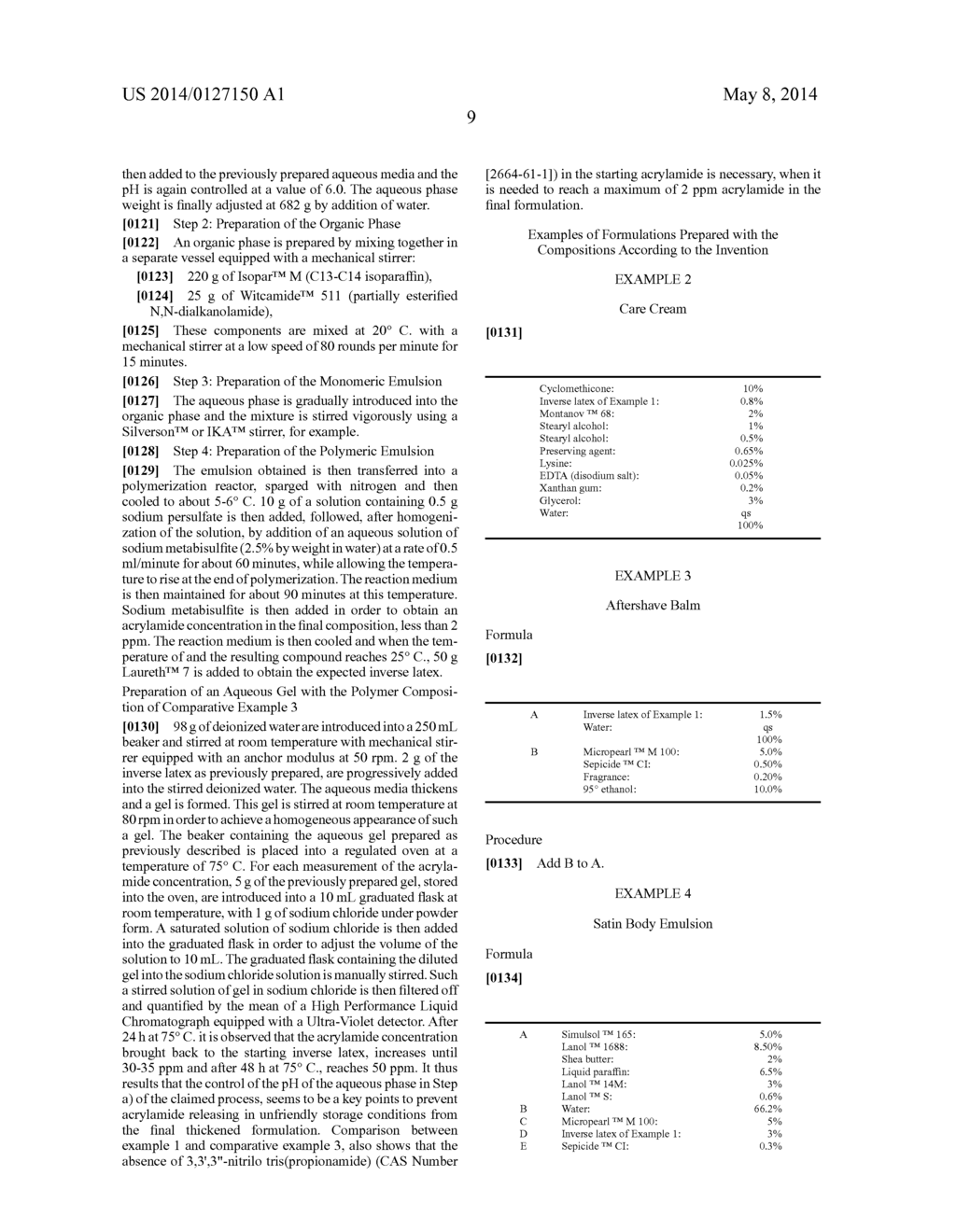 NEW PROCESS FOR THE PREPARATION OF INVERSE LATEX OF ACRYLAMIDE-BASED     POLYMERS AND COMPOSITION COMPRISING SAID LATEX - diagram, schematic, and image 10