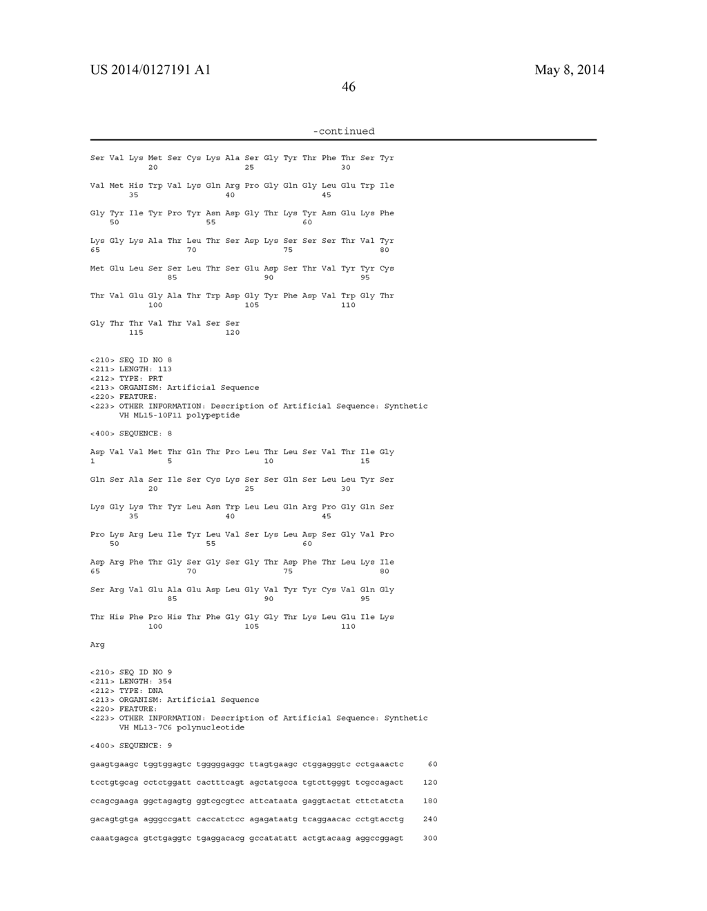 ANTI-ABETA GLOBULOMER ANTIBODIES, ANTIGEN-BINDING MOIETIES THEREOF,     CORRESPONDING HYBRIDOMAS, NUCLEIC ACIDS, VECTORS, HOST CELLS, METHODS OF     PRODUCING SAID ANTIBODIES, COMPOSITIONS COMPRISING SAID ANTIBODIES, USES     OF SAID ANTIBODIES AND METHODS OF USING SAID ANTIBODIES - diagram, schematic, and image 75