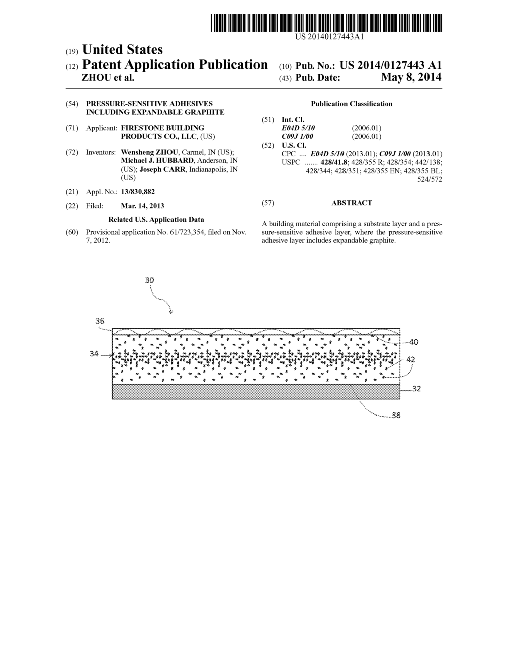 PRESSURE-SENSITIVE ADHESIVES INCLUDING EXPANDABLE GRAPHITE - diagram, schematic, and image 01