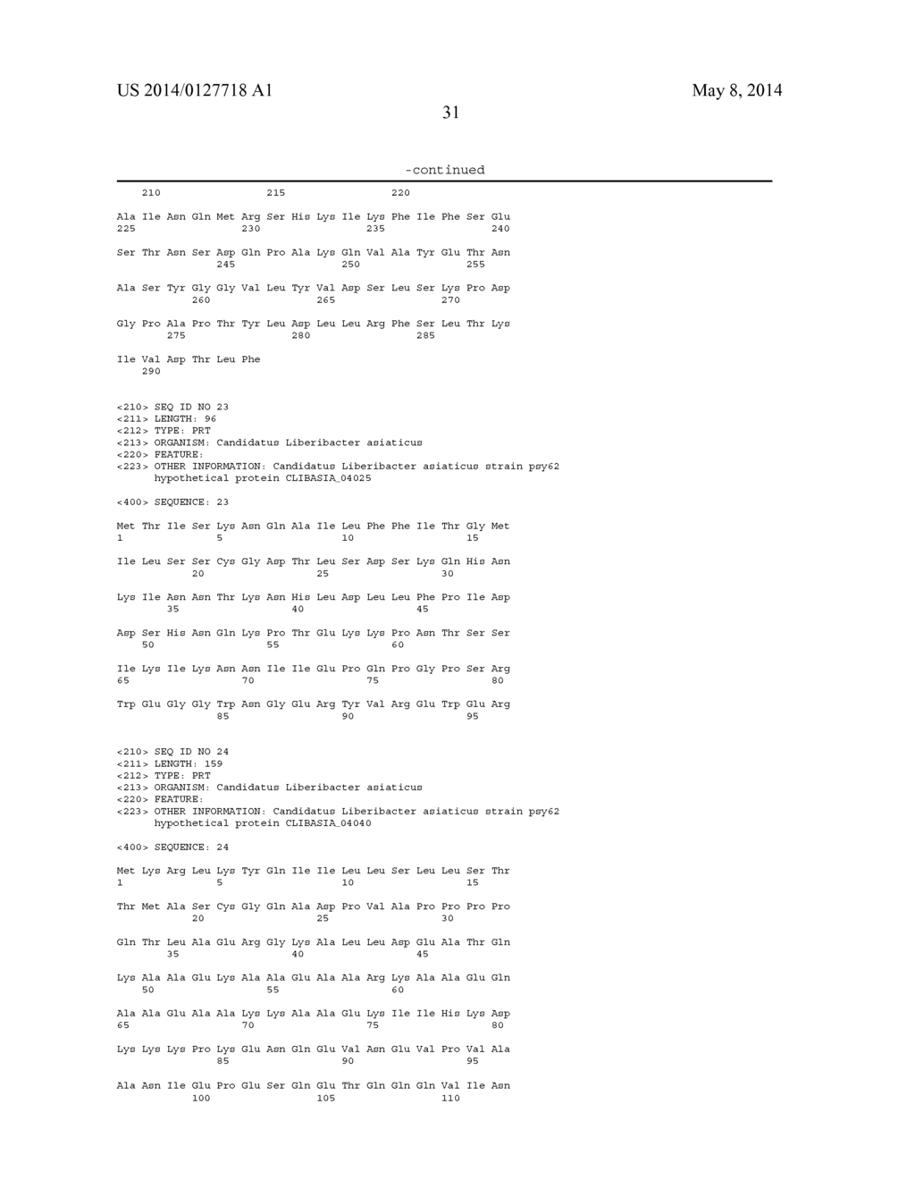 IDENTIFICATION OF SECRETED PROTEINS AS DETECTION MARKERS FOR CITRUS     DISEASE - diagram, schematic, and image 36