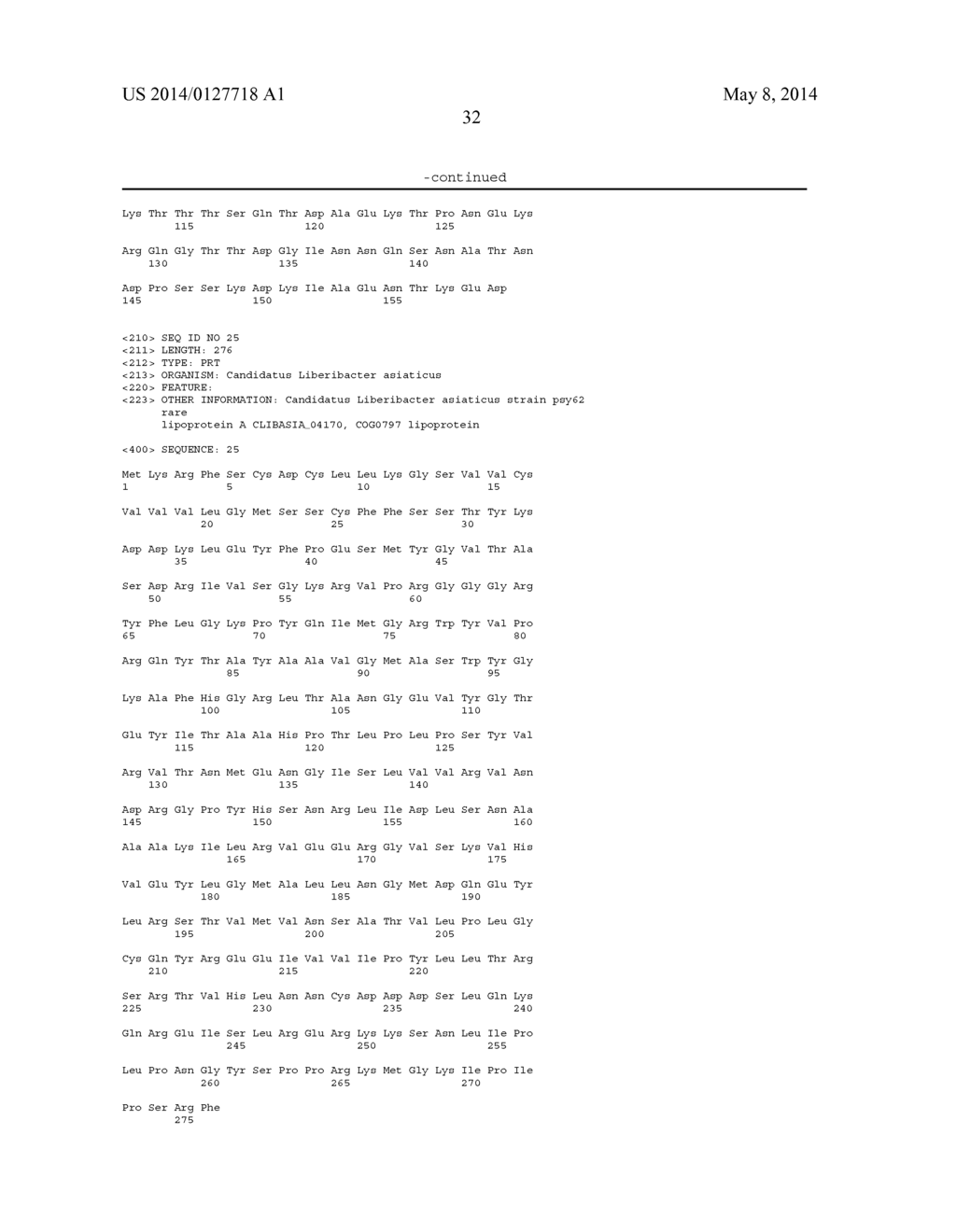 IDENTIFICATION OF SECRETED PROTEINS AS DETECTION MARKERS FOR CITRUS     DISEASE - diagram, schematic, and image 37