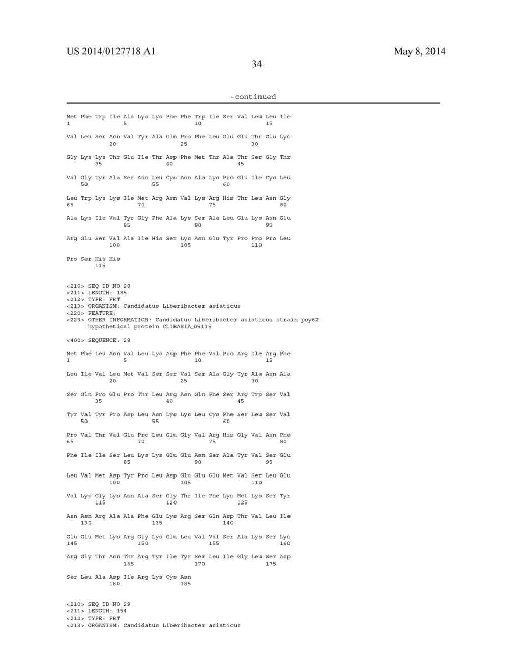 IDENTIFICATION OF SECRETED PROTEINS AS DETECTION MARKERS FOR CITRUS     DISEASE - diagram, schematic, and image 39