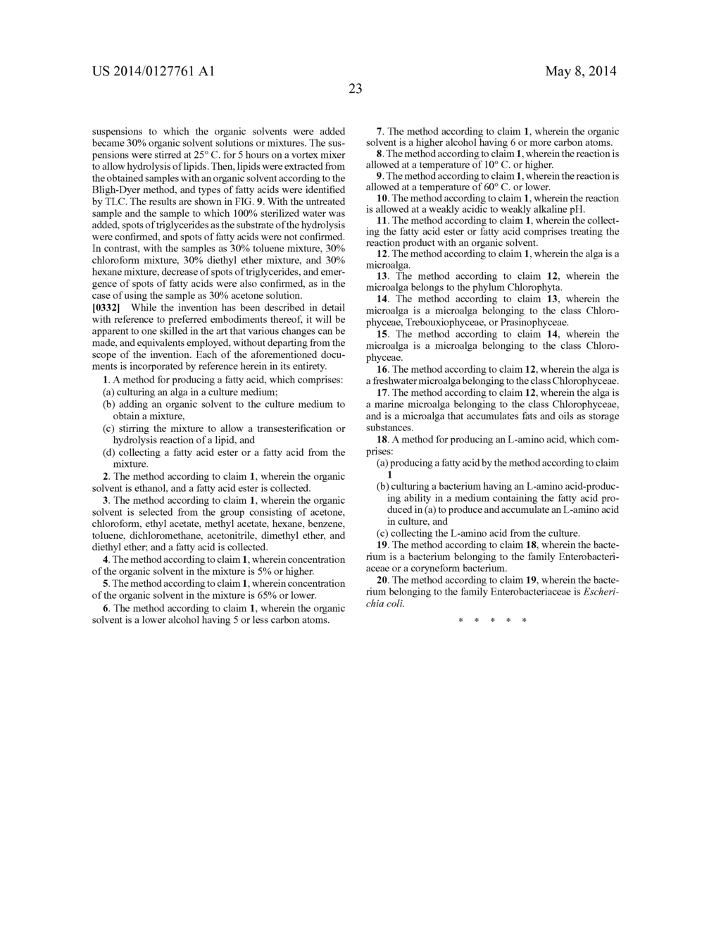 Method for Producing Fatty Acid - diagram, schematic, and image 32