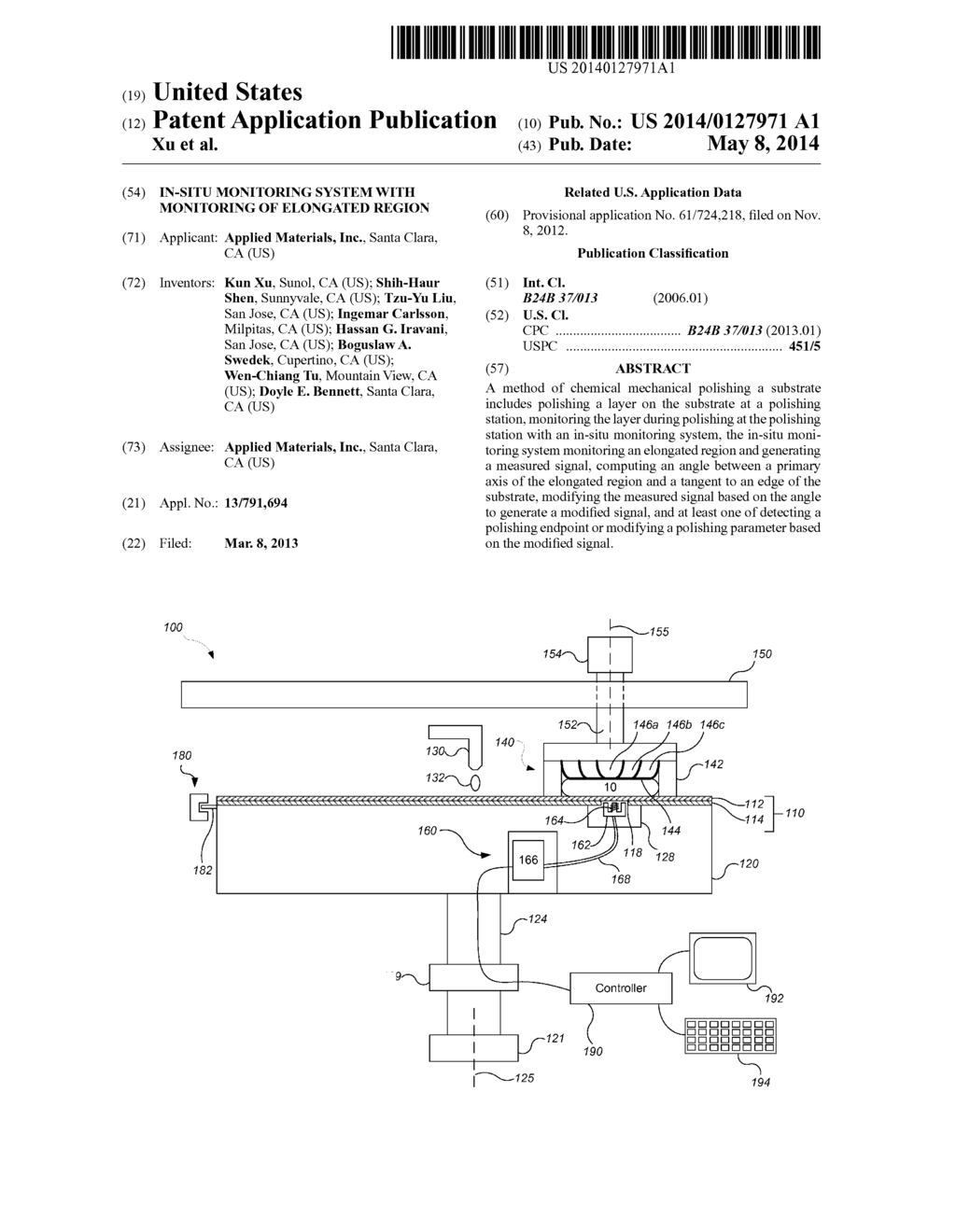 IN-SITU MONITORING SYSTEM WITH MONITORING OF ELONGATED REGION - diagram, schematic, and image 01