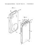 RETRIEVABLE HEADSET STORAGE CASE FOR A PORTABLE ELECTRONIC DEVICE diagram and image