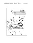 RETRIEVABLE HEADSET STORAGE CASE FOR A PORTABLE ELECTRONIC DEVICE diagram and image