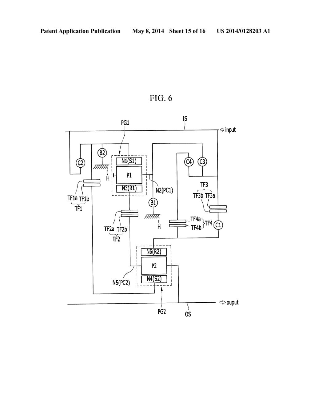 PLANETARY GEAR TRAIN OF AUTOMATIC TRANSMISSION FOR VEHICLES - diagram, schematic, and image 16