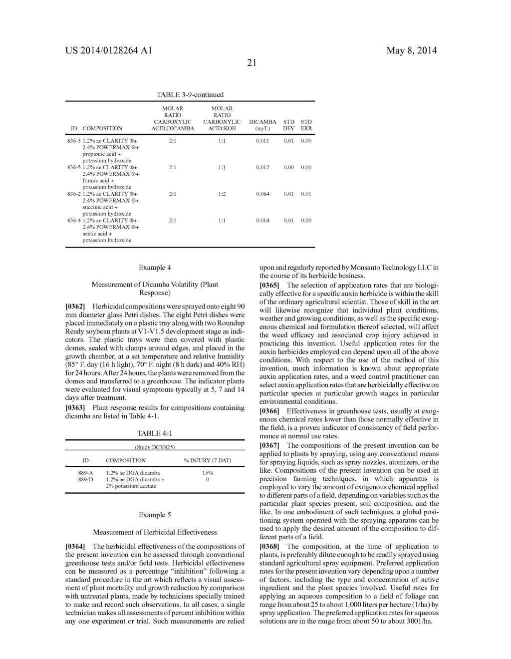 LOW VOLATILITY HERBICIDAL COMPOSITIONS - diagram, schematic, and image 22