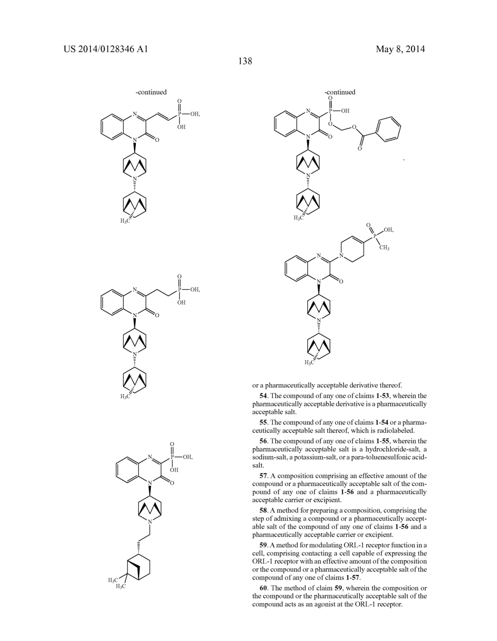 PHOSPHORUS-SUBSTITUTED QUINOXALINE-TYPE PIPERIDINE COMPOUNDS AND USES     THEREOF - diagram, schematic, and image 139