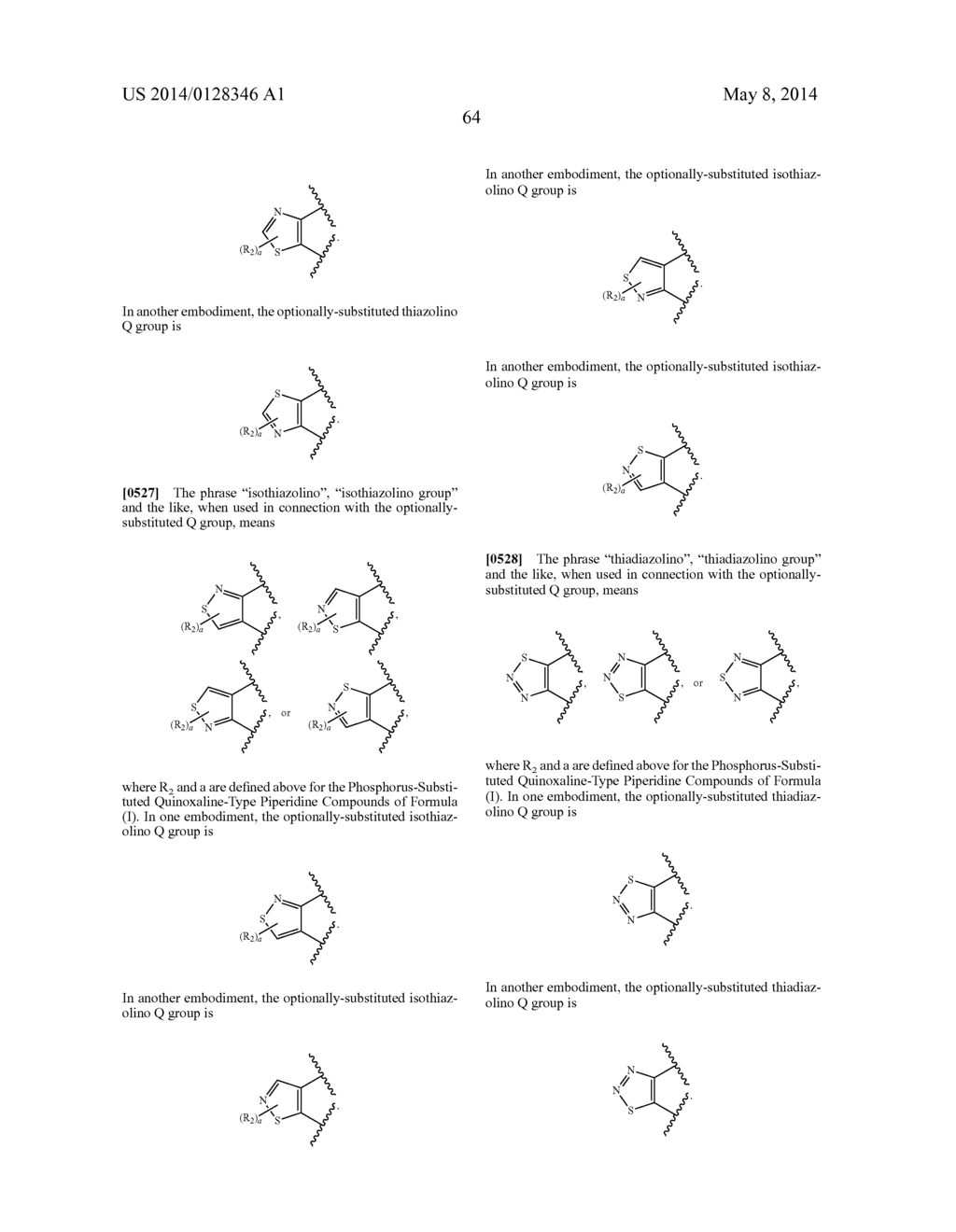 PHOSPHORUS-SUBSTITUTED QUINOXALINE-TYPE PIPERIDINE COMPOUNDS AND USES     THEREOF - diagram, schematic, and image 65