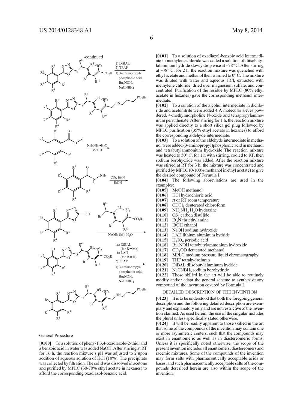 1,3,4-OXADIAZOLES-2-THIO DERIVATIVES AS SPHINGOSINE-1 PHOSPHATE RECEPTORS     MODULATORS - diagram, schematic, and image 07