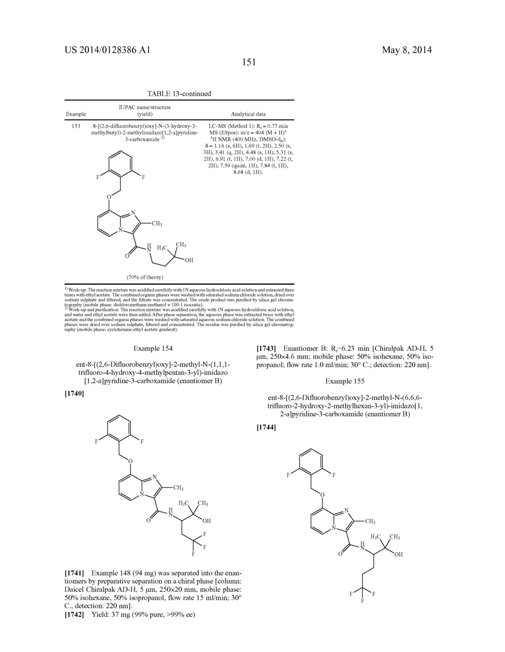 Hydroxy-substituted imidazo[1,2-a]pyridinecarboxamides and their use - diagram, schematic, and image 152