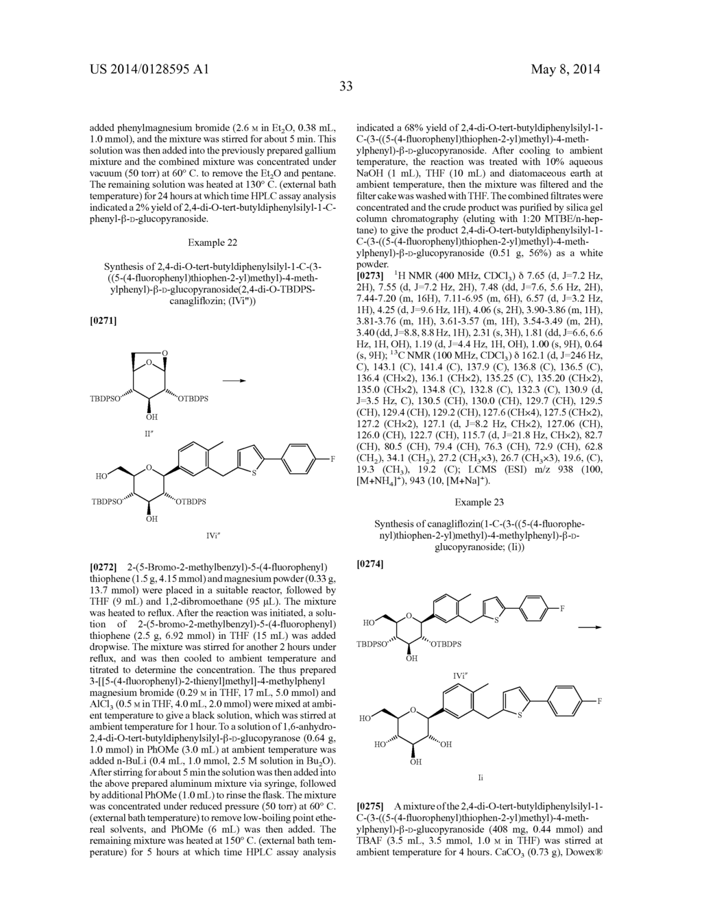 Process for the Preparation of  -C-Aryl Glucosides - diagram, schematic, and image 38