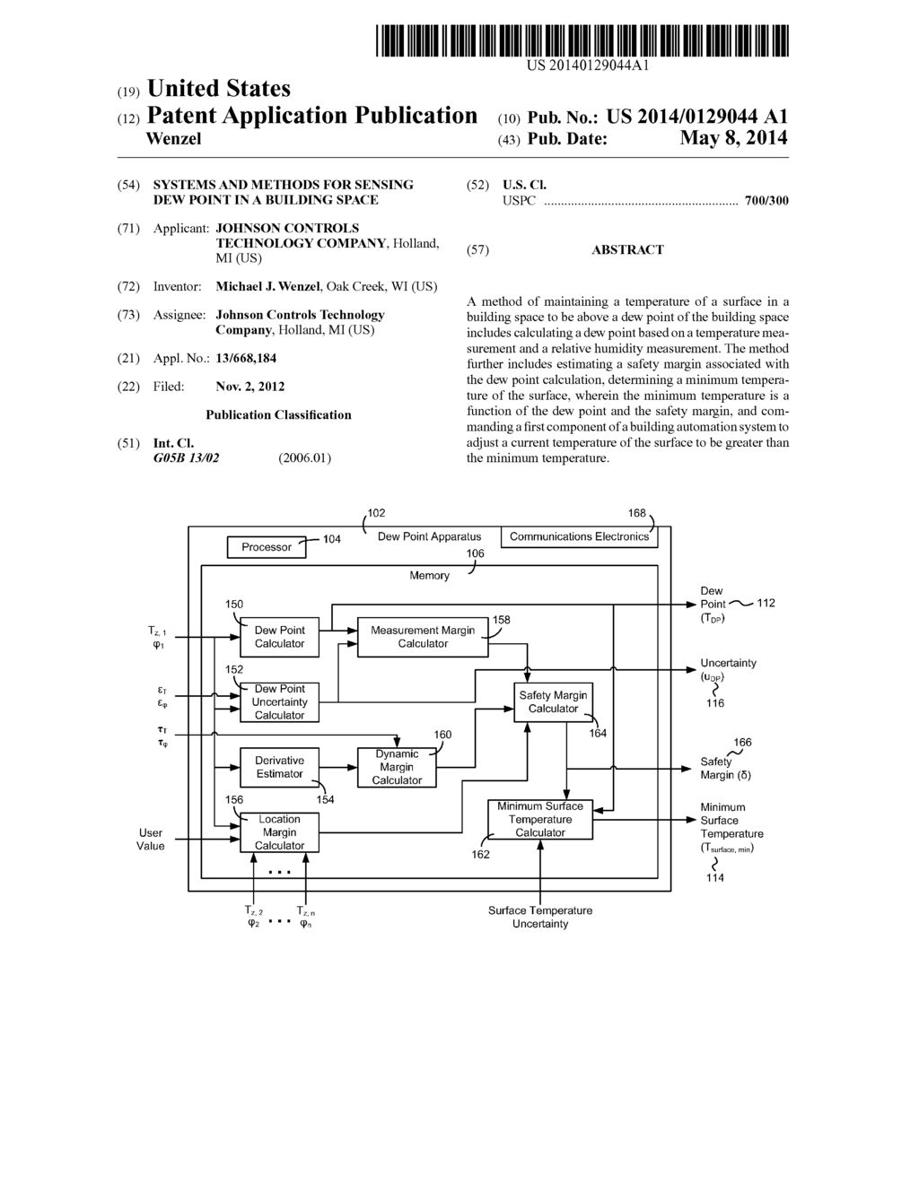 SYSTEMS AND METHODS FOR SENSING DEW POINT IN A BUILDING SPACE - diagram, schematic, and image 01