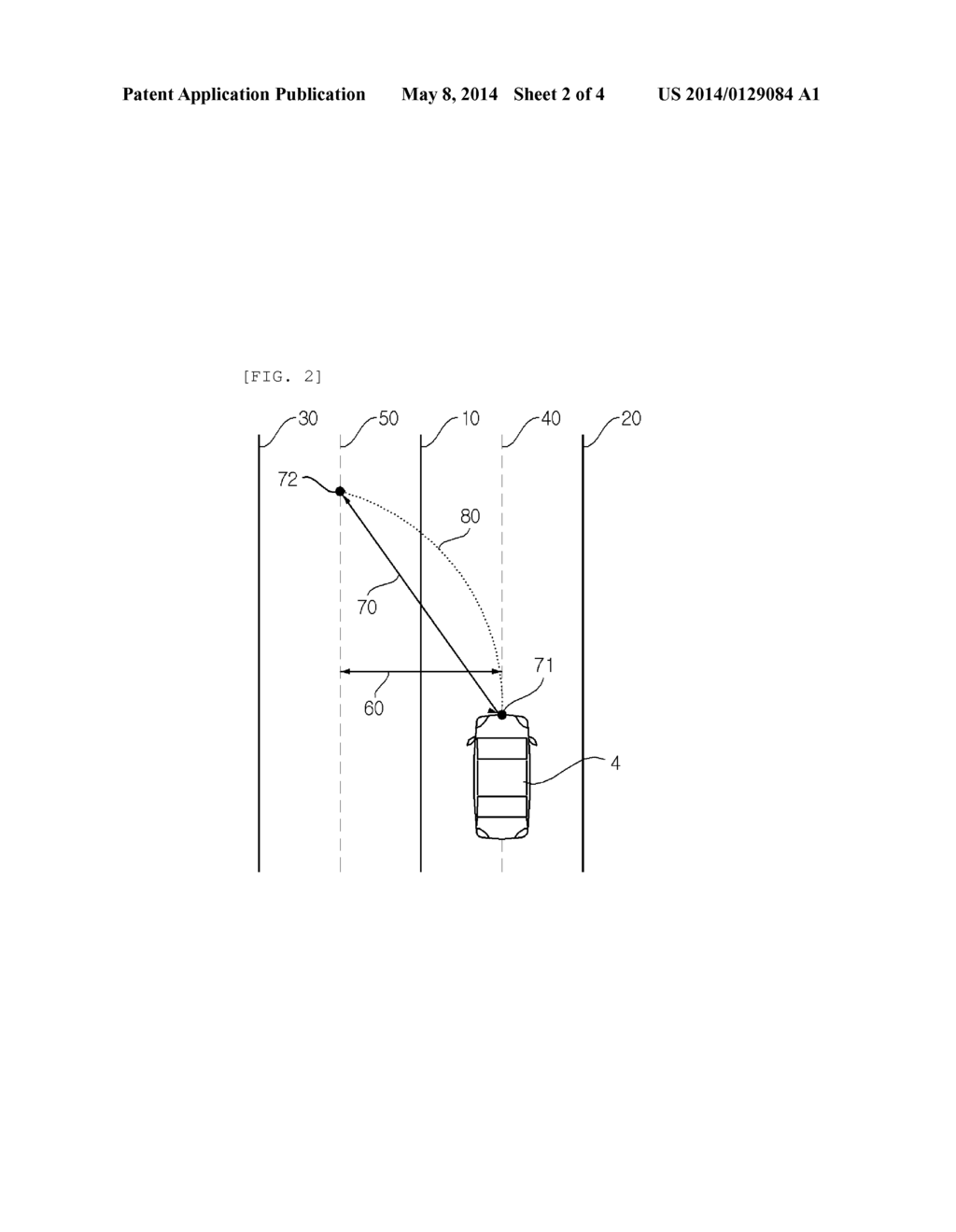 CONTROL APPARATUS OF VEHICLE FOR CHANGING LANE AND CONTROL METHOD OF THE     SAME - diagram, schematic, and image 03