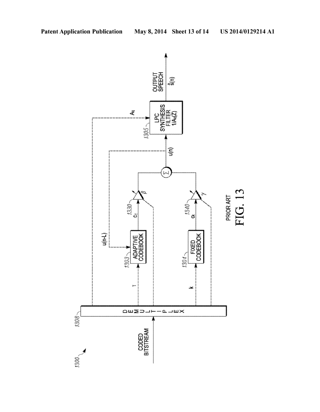 Method and Apparatus for Generating a Candidate Code-Vector to Code an     Informational Signal - diagram, schematic, and image 14