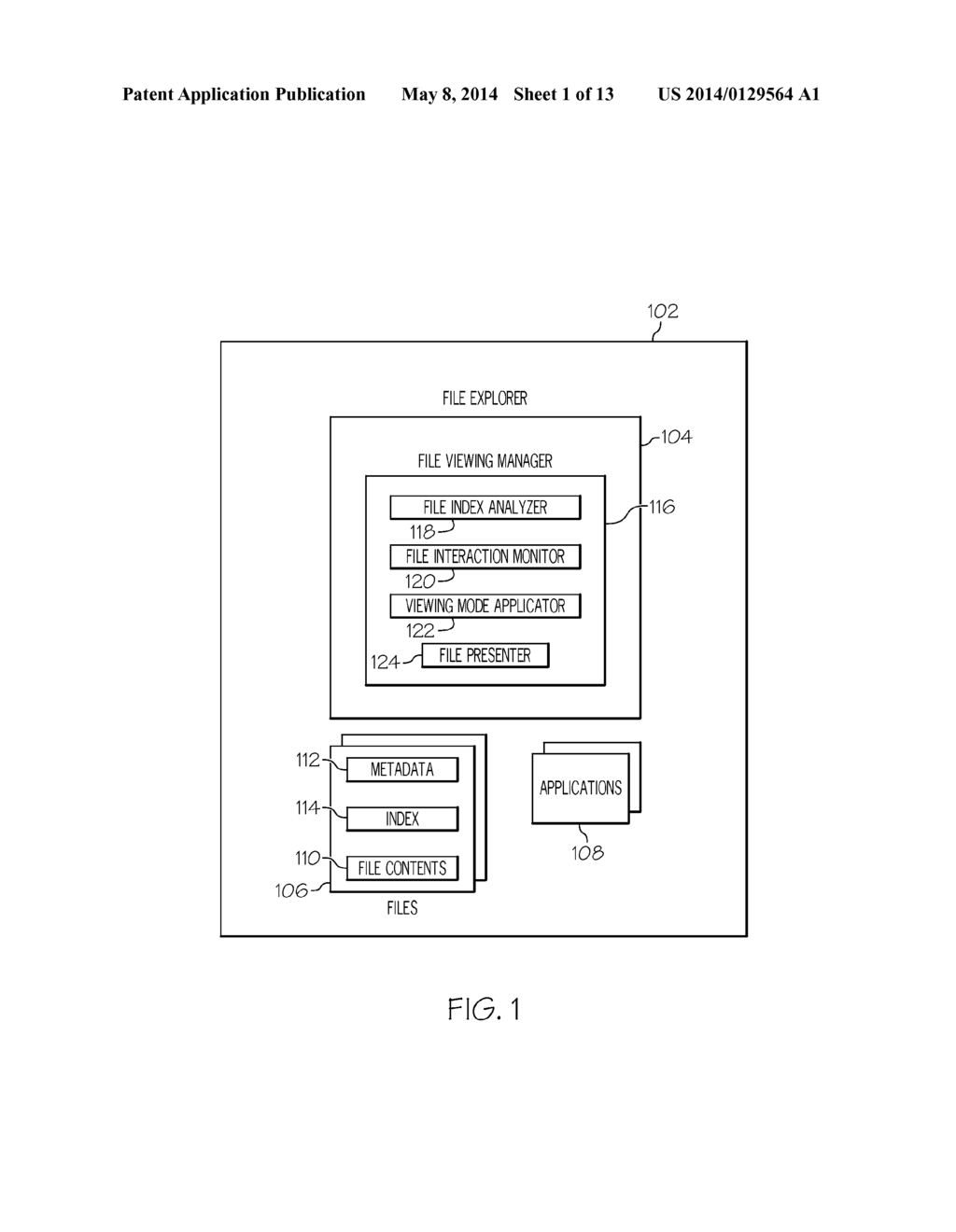 PROVIDING FILE INDEXES AND PER-FILE VIEWING MODES WITHIN A FILE MANAGEMENT     APPLICATION - diagram, schematic, and image 02