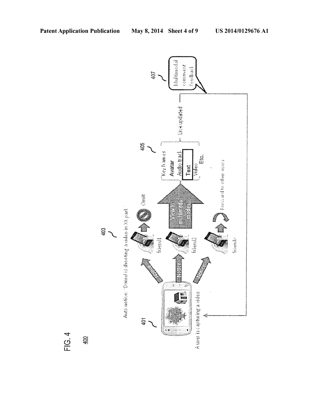 METHOD AND APPARATUS FOR LIVE VIDEO SHARING WITH MULTIMODAL MODES - diagram, schematic, and image 05