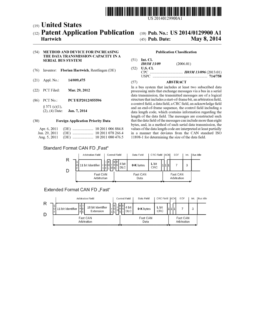 METHOD AND DEVICE FOR INCREASING THE DATA TRANSMISSION CAPACITY IN A     SERIAL BUS SYSTEM - diagram, schematic, and image 01