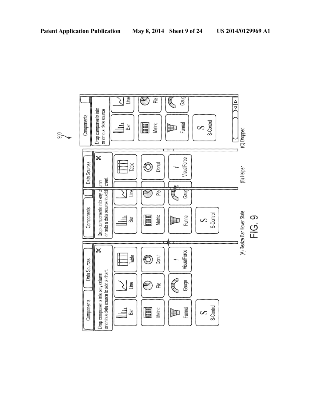 SYSTEM, METHOD AND COMPUTER PROGRAM PRODUCT FOR DISPLAYING DATA UTILIZING     A SELECTED SOURCE AND VISUALIZATION - diagram, schematic, and image 10