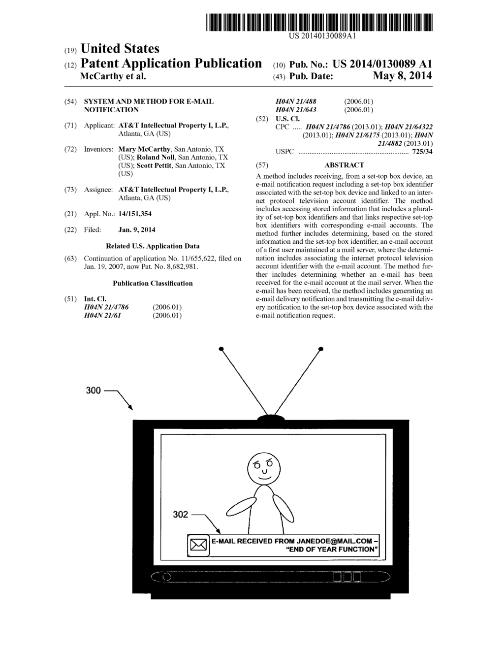 SYSTEM AND METHOD FOR E-MAIL NOTIFICATION - diagram, schematic, and image 01