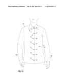 ARTICLE OF CLOTHING HAVING MAGNETIC FASTENING ASSEMBLIES diagram and image