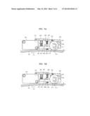 DEVICE FOR CONTROLLING MOTION OF ANTI-COLLISION SWITCH AND MEDICAL     DIAGNOSIS APPARATUS EMPLOYING THE SAME diagram and image