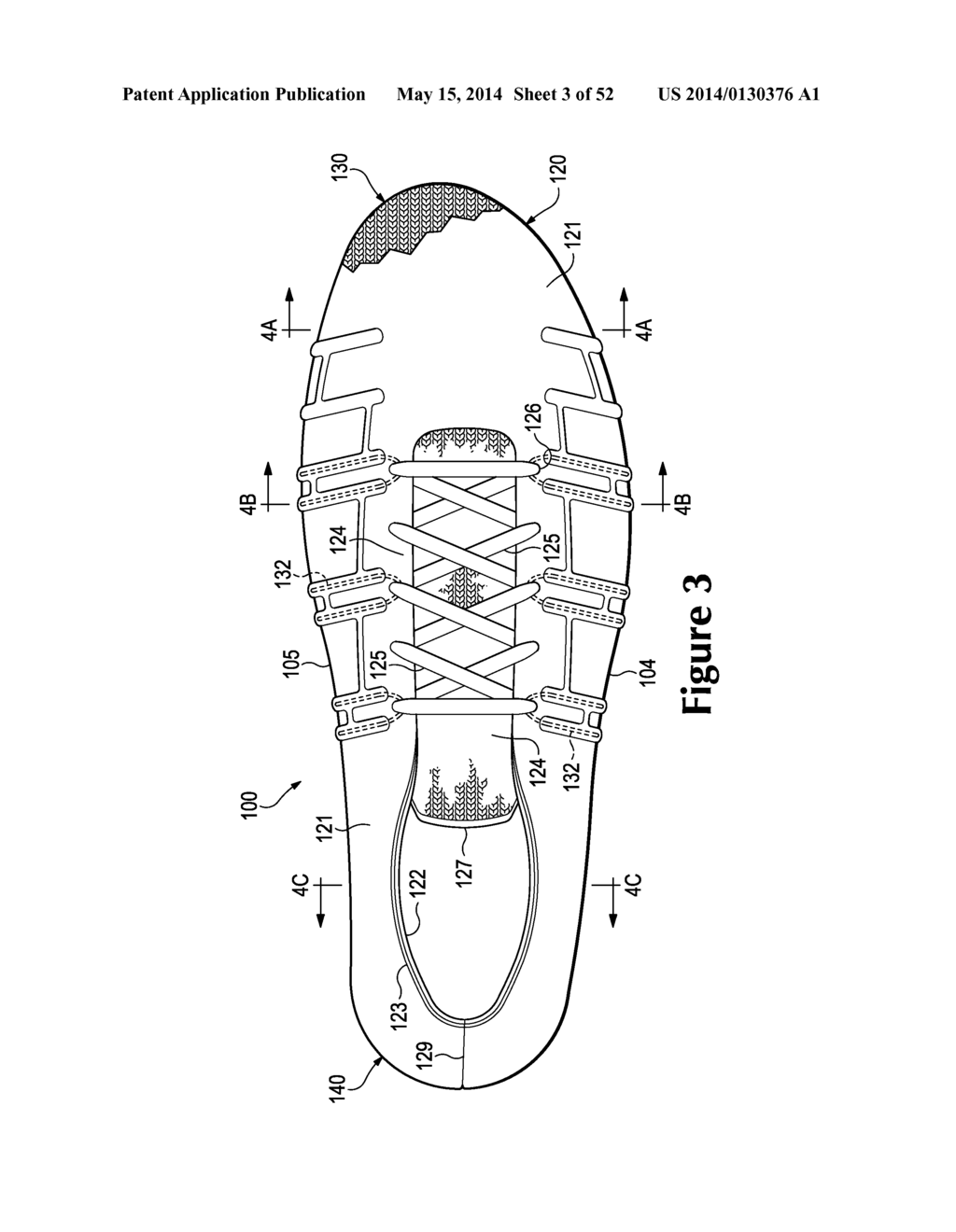 Article Of Footwear Incorporating A Knitted Component With Interior Layer     Features - diagram, schematic, and image 04
