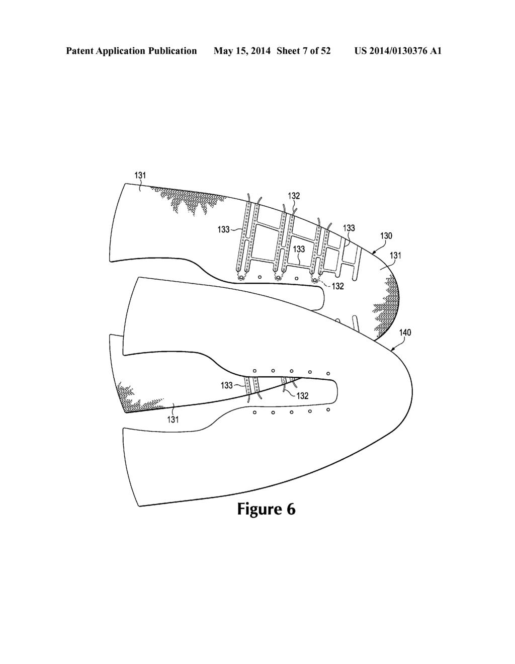 Article Of Footwear Incorporating A Knitted Component With Interior Layer     Features - diagram, schematic, and image 08