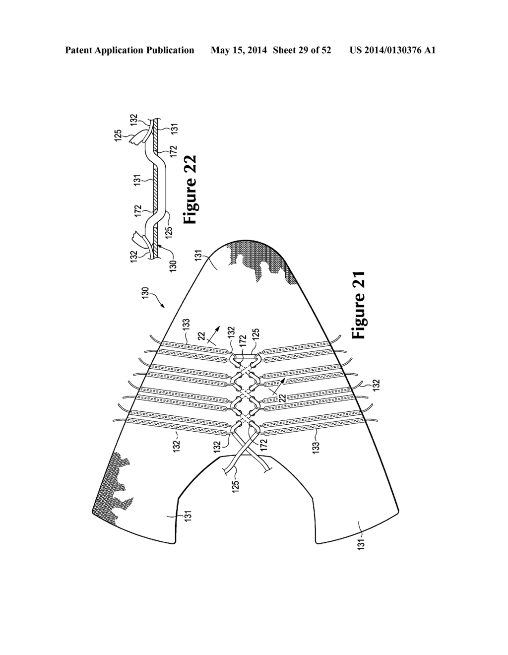 Article Of Footwear Incorporating A Knitted Component With Interior Layer     Features - diagram, schematic, and image 30
