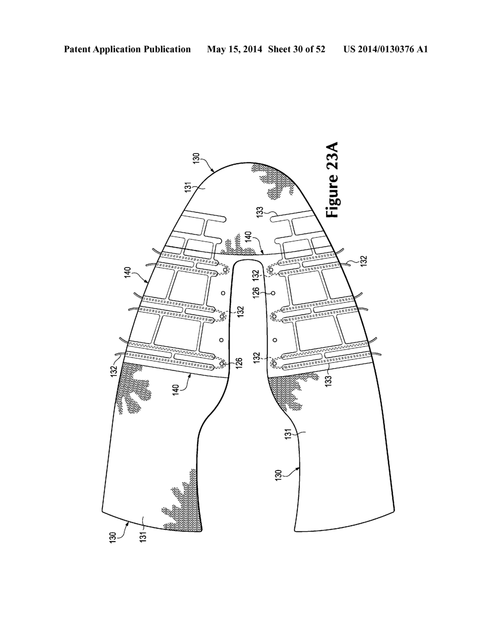 Article Of Footwear Incorporating A Knitted Component With Interior Layer     Features - diagram, schematic, and image 31