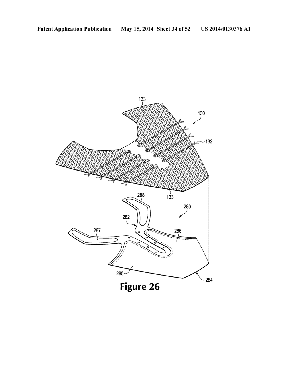 Article Of Footwear Incorporating A Knitted Component With Interior Layer     Features - diagram, schematic, and image 35