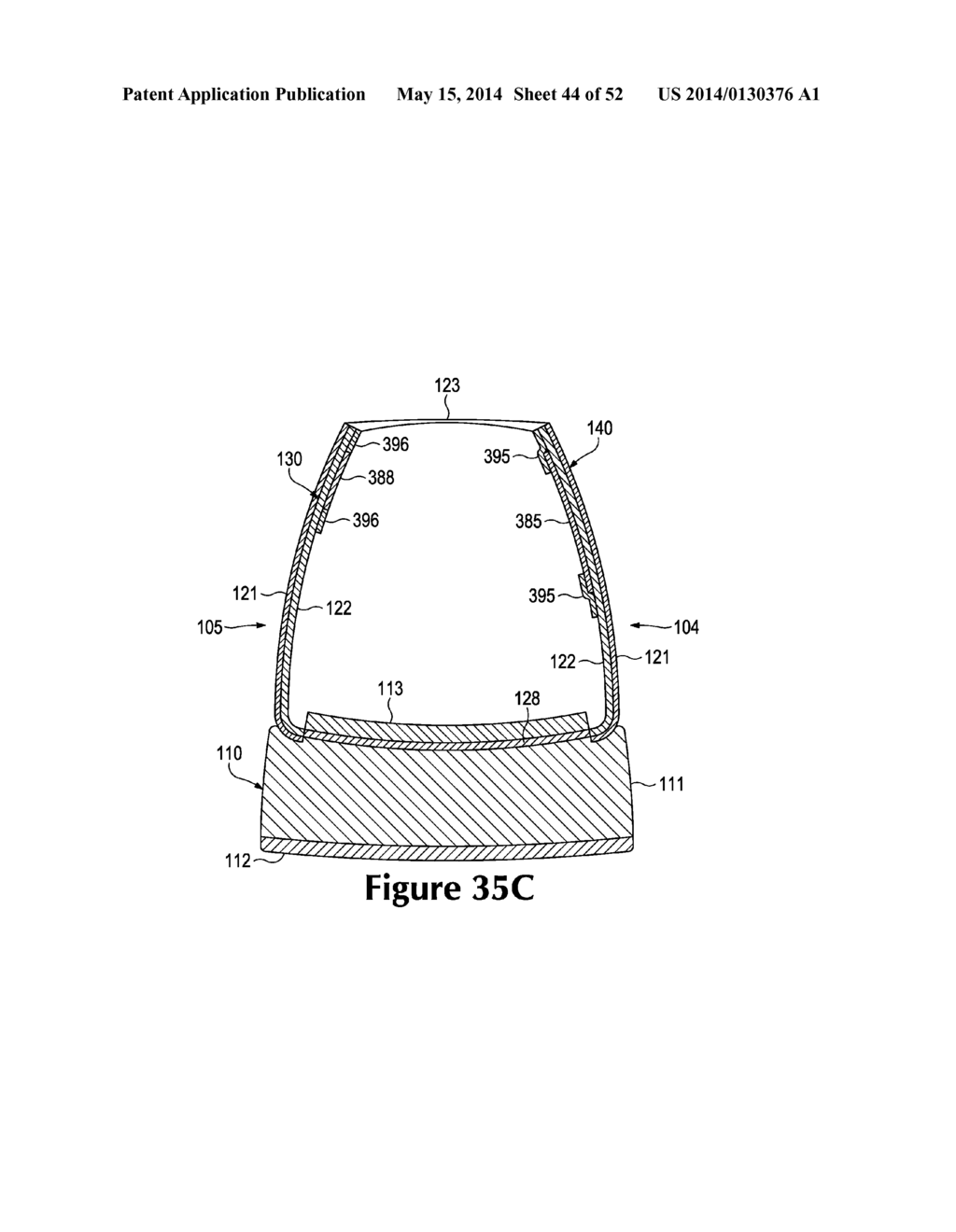 Article Of Footwear Incorporating A Knitted Component With Interior Layer     Features - diagram, schematic, and image 45