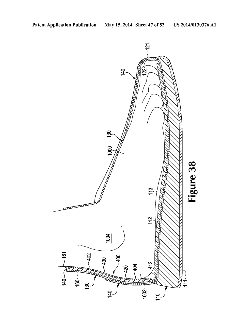 Article Of Footwear Incorporating A Knitted Component With Interior Layer     Features - diagram, schematic, and image 48