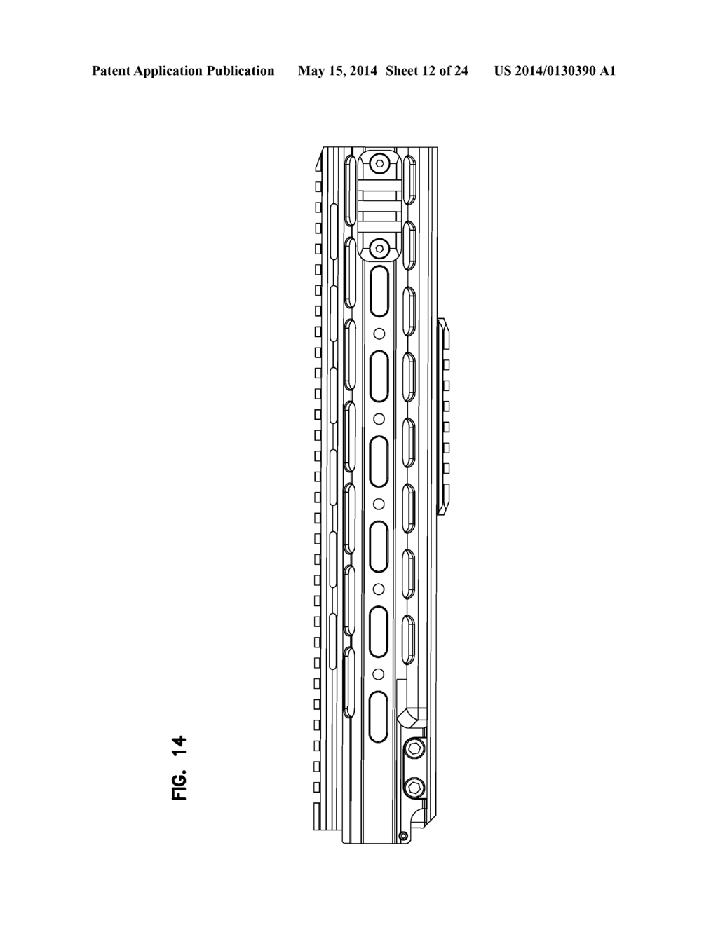 MODULAR RIFLE HANDGUARD - diagram, schematic, and image 13