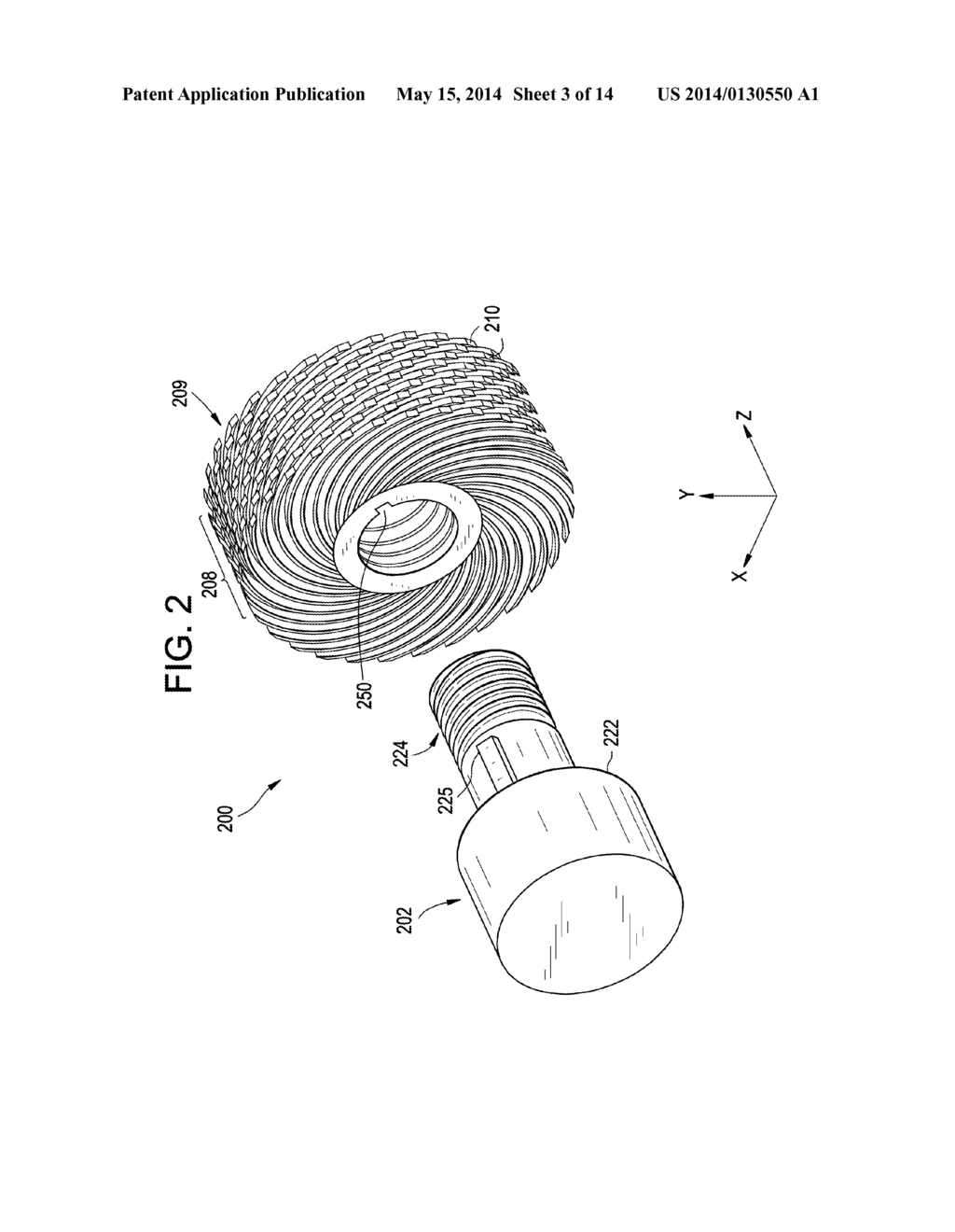 PULLING ROLLS WITH SPRING ELEMENTS HAVING INCREASED ANGULAR LENGTH FOR USE     IN GLASS MANUFACTURING AND PROCESSES INCORPORATING THE SAME - diagram, schematic, and image 04