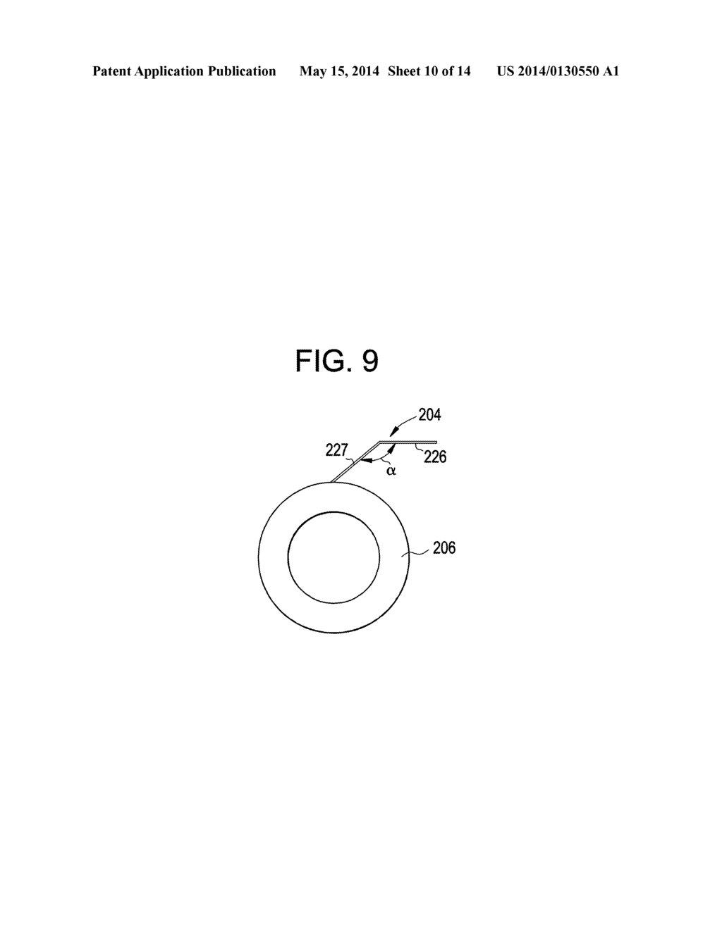 PULLING ROLLS WITH SPRING ELEMENTS HAVING INCREASED ANGULAR LENGTH FOR USE     IN GLASS MANUFACTURING AND PROCESSES INCORPORATING THE SAME - diagram, schematic, and image 11