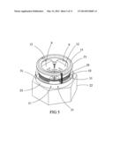 Thread clamping device including internal sensing, reporting and external     detector diagram and image