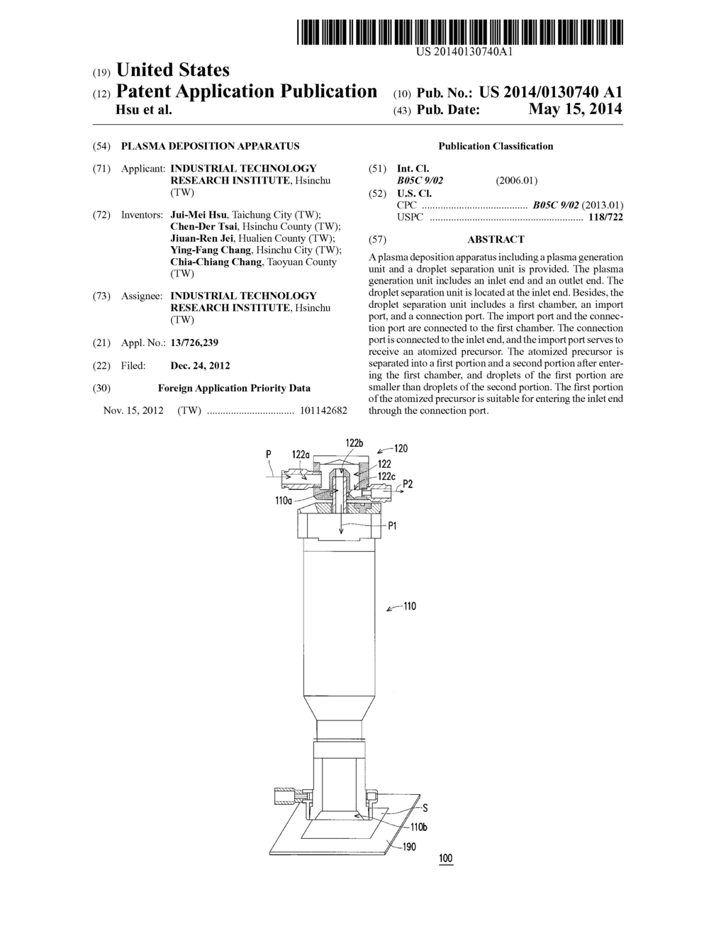 PLASMA DEPOSITION APPARATUS - diagram, schematic, and image 01