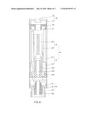 ELECTRONIC CIGARETTE DEVICE, ELECTRONIC CIGARETTE AND ATOMIZING DEVICE     THEREOF diagram and image